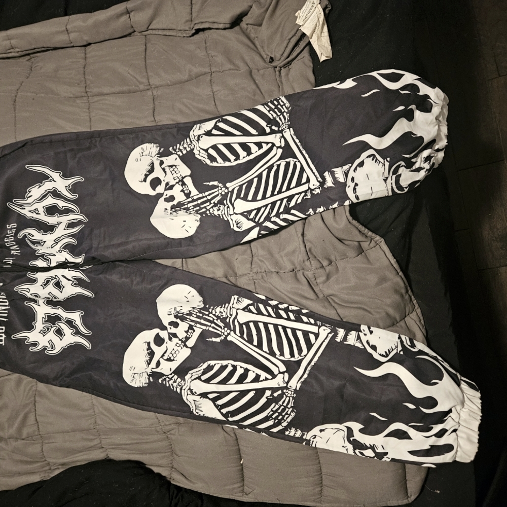 Skeleton Graphic Jogger Pants